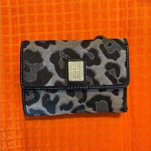 Nine & Co. Black and Gray Animal Print Wallet